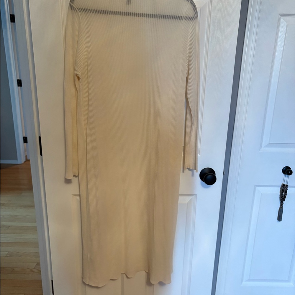 Eileen Fisher Cream Organic Cotton Blend Top - Picture 3 of 7